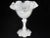 Vintage Fenton Milk Glass Small Pedestal Bowl Comport Compot Ruffled Rose Design For Sale - Image 10 of 10