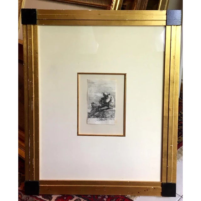 17th Century Salvator Rosa Italian Framed Etching Print For Sale - Image 4 of 8