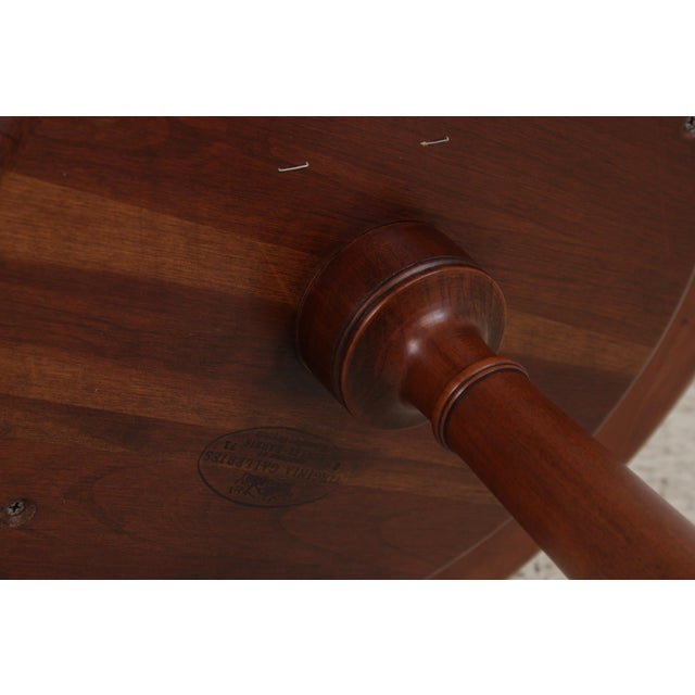 Henkel Harris Cherry Queen Anne Pedestal Table For Sale - Image 14 of 15