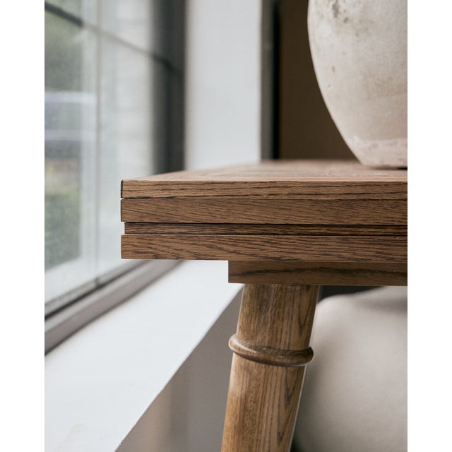Mid 20th Century Vintage Solid Oak Table For Sale - Image 5 of 18