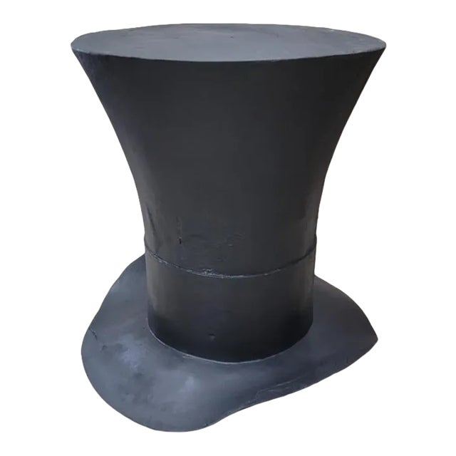 Vintage Oversized Black Magician Top-Hat Prop/Holiday Decor Piece For Sale