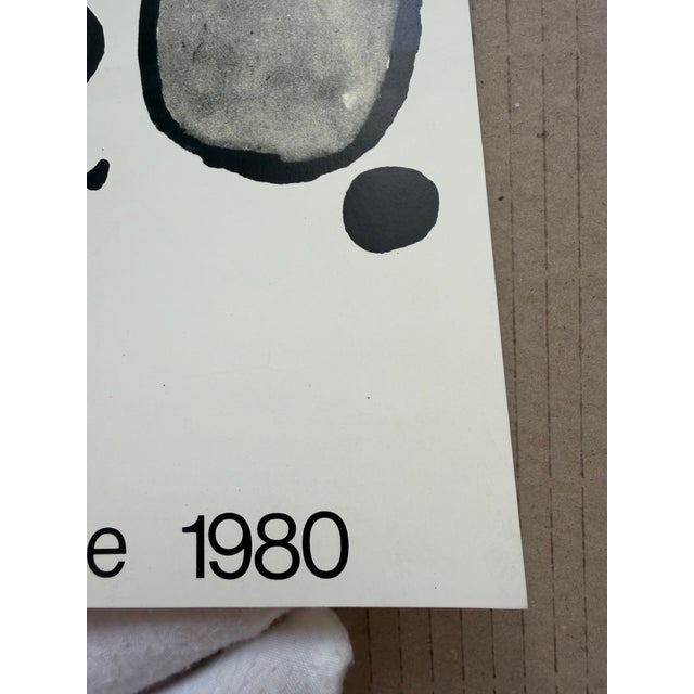 Paper Artema Gallery Exhibition Poster from Joan Miró, Barcelona, 1980s For Sale - Image 7 of 11