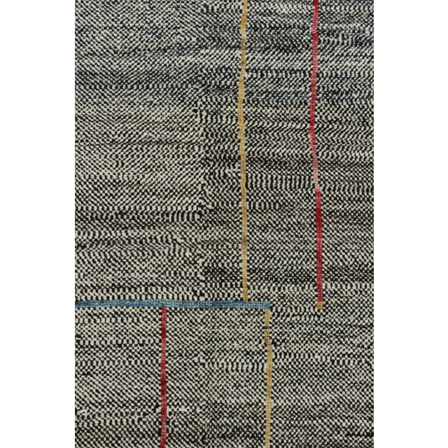 Contemporary Rug and Kilim’s Oversized Kilim in Black and White With Geometric Patterns For Sale - Image 3 of 8