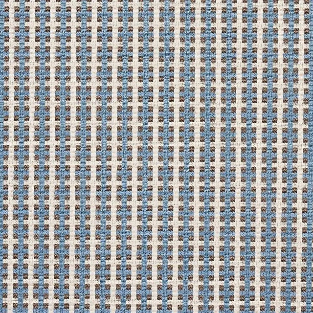 Sample - Schumacher Crosstown Fabric in Sky For Sale