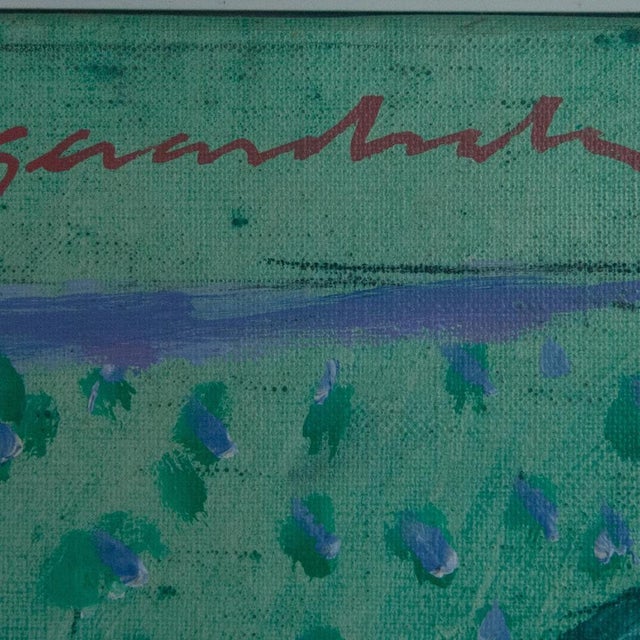 1970s Gerard Sala, Estimo Llunes: Pyramids, 1977, Oil on Canvas For Sale - Image 5 of 8