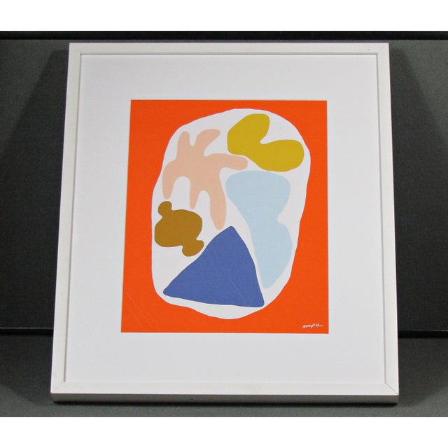 2010s Marleigh Culver “Number 19” Framed Abstract Print, Tappan Collective For Sale - Image 5 of 9