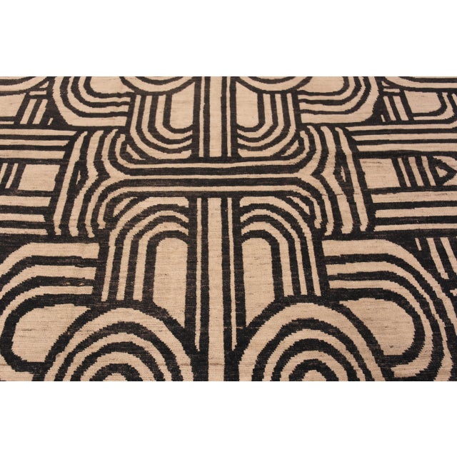 Textile Oversized Art Deco Style Modern Rug For Sale - Image 7 of 9