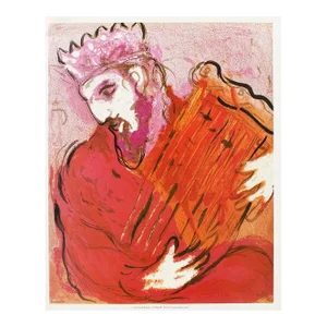 1987 After Marc Chagall "David", Second Edition Full-Color Print