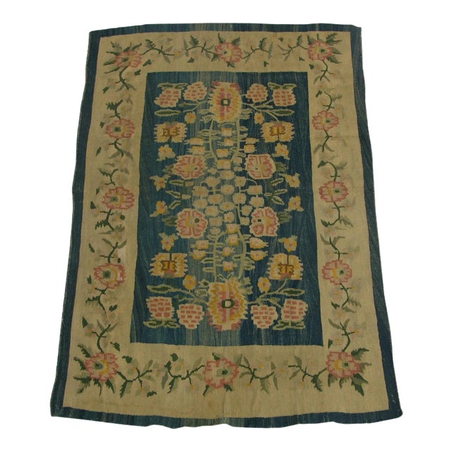 1900 Antique Bessarabian Flat Weave Kilim Rug For Sale