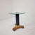 Postmodern Glass, Brass, and Wood Side Table, Germany, 1980s For Sale - Image 9 of 14