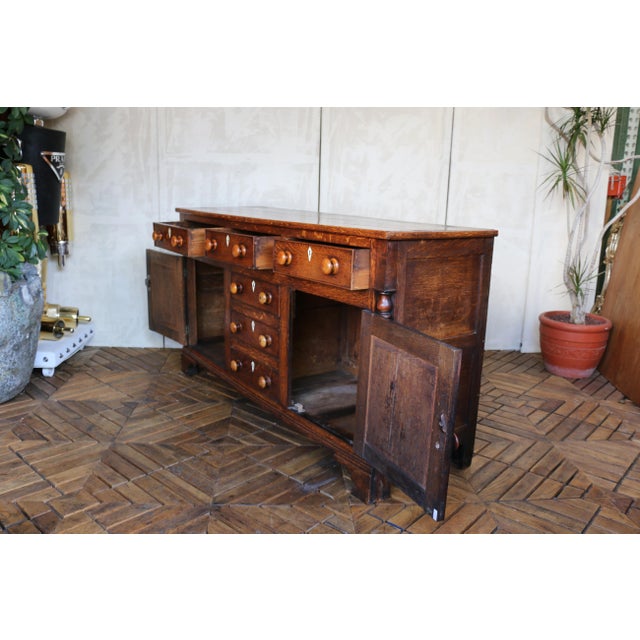 Mid 18th Century George III Oak Dresser Buffet, England For Sale - Image 4 of 18