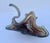 Mid-Century Modern Murano Style Hand Blown Slag Glass Swan Bowl For Sale - Image 11 of 11