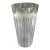 Large Vintage Clear Ethed Crystal Vase For Sale