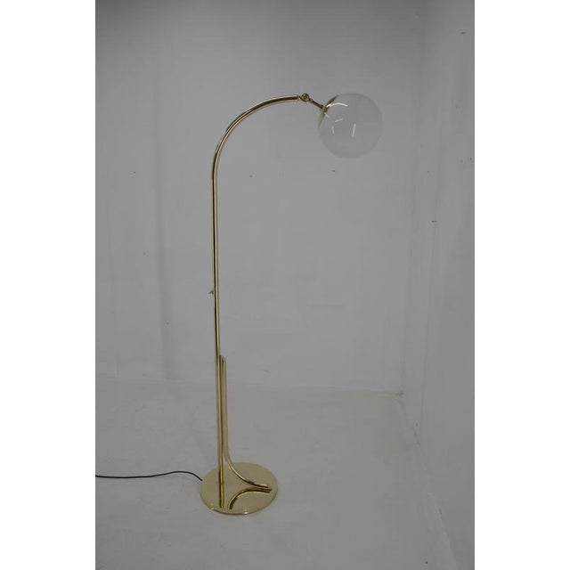 Functionalist Art Deco Brass Floor Lamp, 1930s For Sale - Image 10 of 16