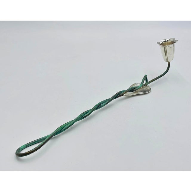 1980s Emilia Castillo Taxco Sterling Silver Candle Snuffer, Hand-Signed & Hallmarked For Sale - Image 9 of 18