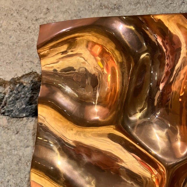 Copper 1964 Ellamarie and Jackson Woolley Copper Sculpture Modernist Art Mid-Century For Sale - Image 8 of 13
