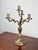 Vintage Brass Louis XV Style Four Light Candelabra For Sale - Image 4 of 8