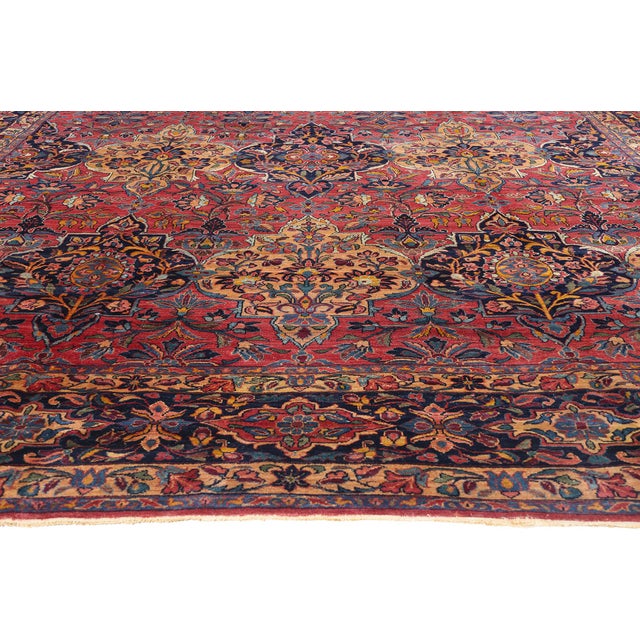 Antique Persian Lilihan Rug, 11'06 X 17'04 For Sale - Image 4 of 9