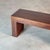 Minimalist Sculptural Walnut Bench, Italy 1970s For Sale - Image 6 of 18