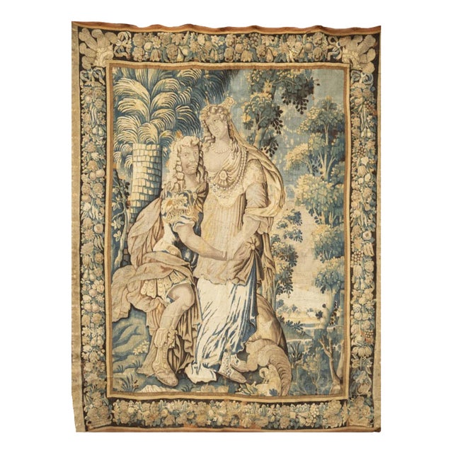 17th Century Antony and Cleopatra Tapestry from Aubusson For Sale