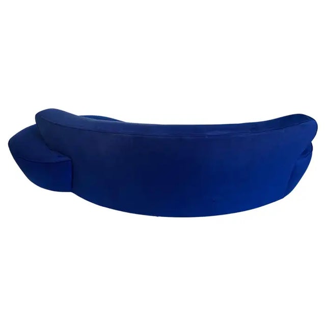 Textile Vladimir Kagan Serpentine Cloud Sofa for Directional, Signed For Sale - Image 7 of 12