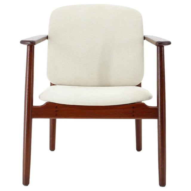 Model 165 Teak Armchair by Børge Mogensen for Søborg Furniture, 1960s For Sale - Image 11 of 11