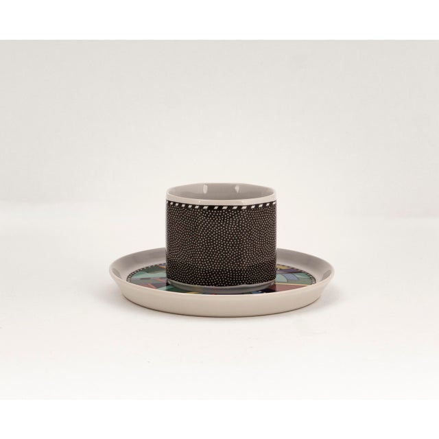 1990s Scenario Metropol Tea and Coffee Cup with Saucer from Rosenthal, 1990, Set of 2 For Sale - Image 5 of 9