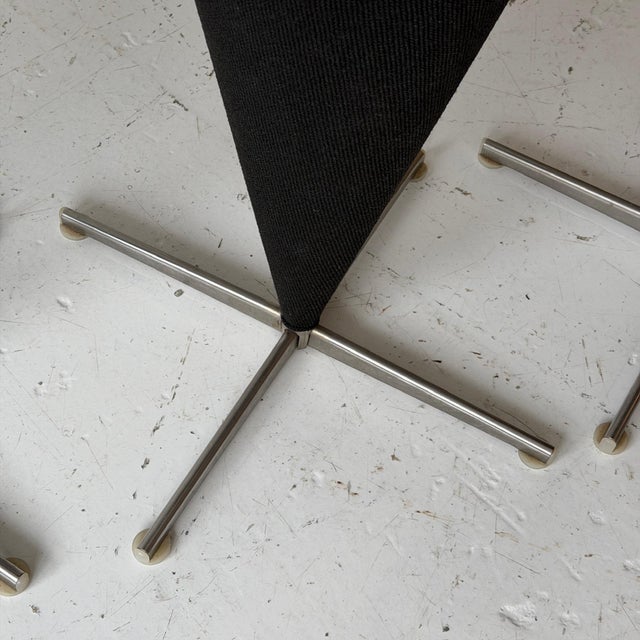 Black 1970s Cone Stools by Verner Panton for Plus Linje, 4 Pieces For Sale - Image 8 of 9