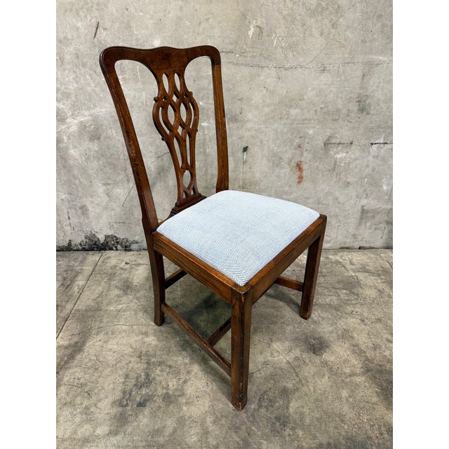 Set of 8 Spectacular Antique 1830 Chippendale Mahogany Dining Chairs For Sale - Image 4 of 18