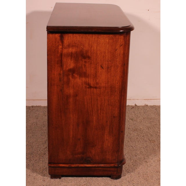 Wood Small 19th Century Mahogany Chest of Drawers For Sale - Image 7 of 13