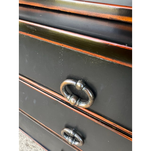 Black Theodore Alexander Ateliers De La Madeleine Waterfall Bookcase Hutch For Sale - Image 8 of 11