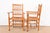 Stickley Lancashire Style Cherry Wood Spindle Dining Chairs With Rush Seats, Set of Six For Sale - Image 9 of 12