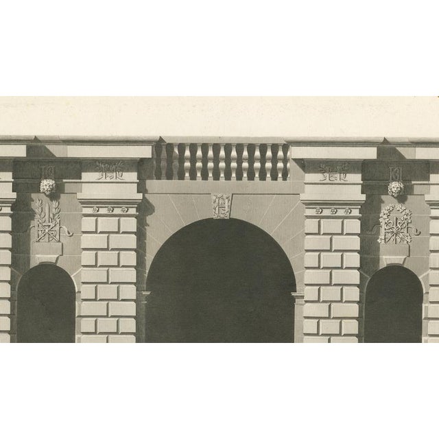 Louis-Pierre Baltard, Cour Des Fontaines, 1803, Copperplate Engraving For Sale - Image 6 of 10