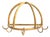 Vintage French Bamboo Rattan Dome Wall Rack | Wicker Coat & Hat Rack For Sale