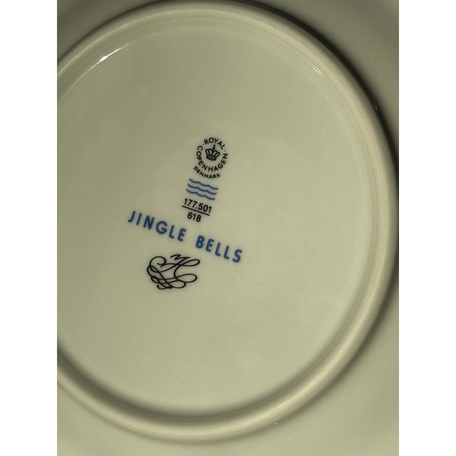 1980s 1980s Royal Copenhagen Jingle Bells Serving Plate Santa Christmas For Sale - Image 5 of 8