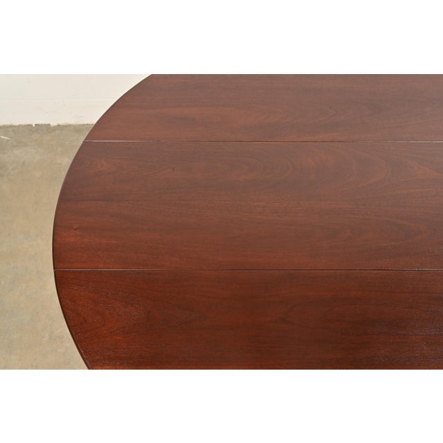 Wood Kittinger Georgian Mahogany Gate Leg Drop Leaf Dining Table or Breakfast Table, Newly Refinished For Sale - Image 7 of 12
