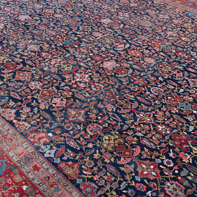 Antique Middle Eastern Mashad Rug, 1890s For Sale - Image 4 of 9