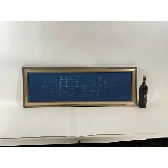 Original blueprint of the yacht Spirit from naval architect John G. Alden of Boston. This is for Project 581, the yacht...