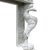 1980s Hollywood Regency Style Carved Wooden Mantel/Entrance Table (Silver-Plated Finish) For Sale - Image 10 of 16