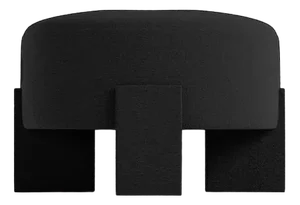 Cassete Puff in Boucle Black by Alter Ego for Collector