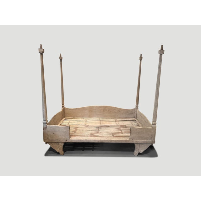 Antique Wabi Sabi Daybed With Canopy For Sale - Image 4 of 6