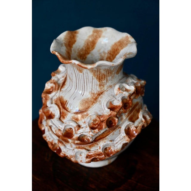1960s Brutalist Studio Vase in Glazed Ceramic, Italy, 1960s For Sale - Image 5 of 12