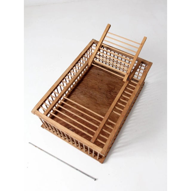 Mid Century Wooden Farm Crate For Sale - Image 12 of 13