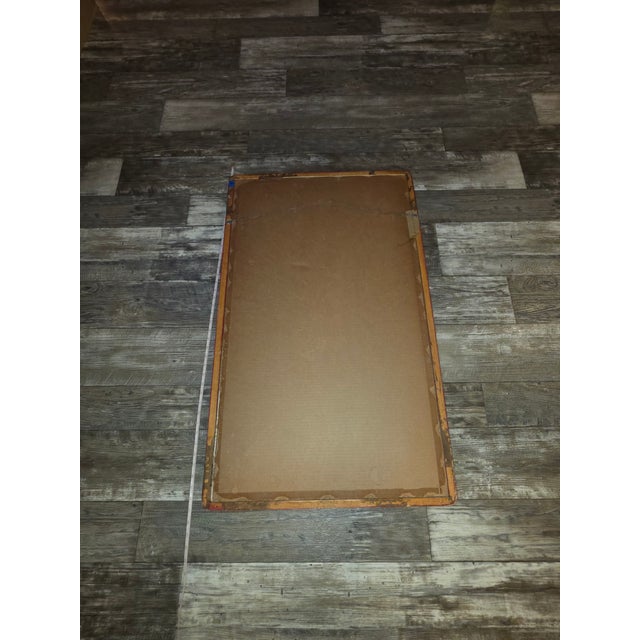 Textile Framed Vintage 1970s Dujinsheng Silk "Longevity" Hangzhou Brocade Factory China Silk Weaving For Sale - Image 7 of 7