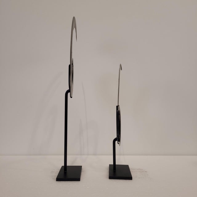 Black Indonesian Artist, Sanggori Headdresses, Brass and Copper Alloy, 20th Century, Set of 2 For Sale - Image 8 of 15