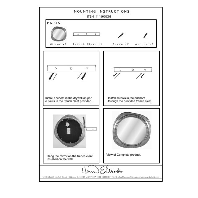 Martine Abstract Cast Iron Mirror in Silver For Sale - Image 10 of 11