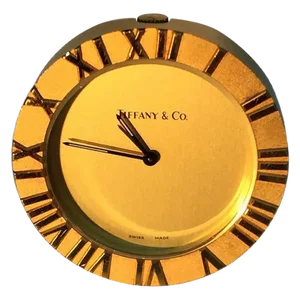 Small Vintage Atlas Desk Clock from Tiffany & Co.