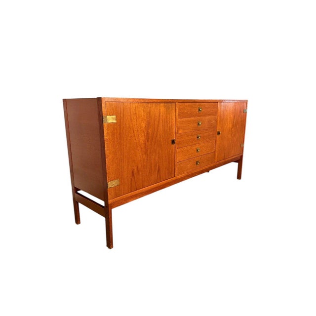 Ole Gjerlov Knudsen & Torben Lind Teak Sideboard for France & Sons For Sale - Image 6 of 15