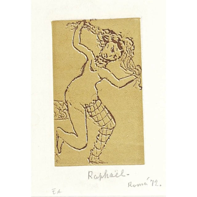 Figure - Original Etching by Antonietta Raphael Mafai - 1972 1972 For Sale