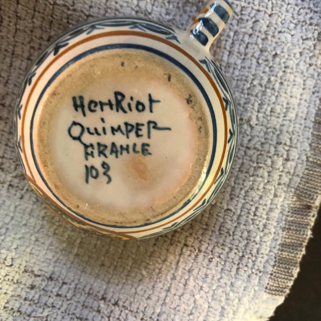 2000 - 2009 Small Henriot Quimper Cup For Sale - Image 5 of 6